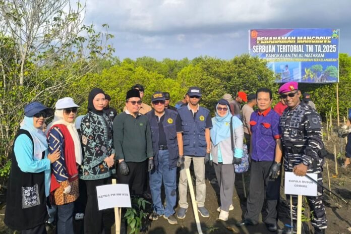 Lanal Mataram, Unram, dan PB NW Teken MoU Pelestarian dan Pengembangan Sumber Daya Pesisir NTB