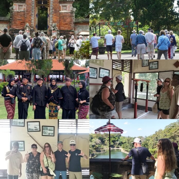 Taman Narmada semakin dikenal dunia dengan meningkatnya kunjungan wisatawan mancanegara ke Cagar Budaya Taman Narmada. Para tamu disambut hangat oleh karyawan-karyawati.