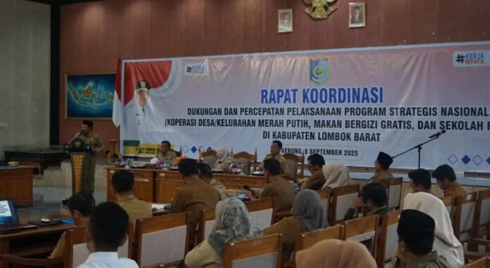 Bupati Lobar Tekankan SPPG Tidak Boleh Ambil Bahan Baku MBG dari Luar Kopdes