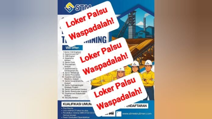 STM Ingatkan untuk Waspadai Info Lowongan Kerja Palsu