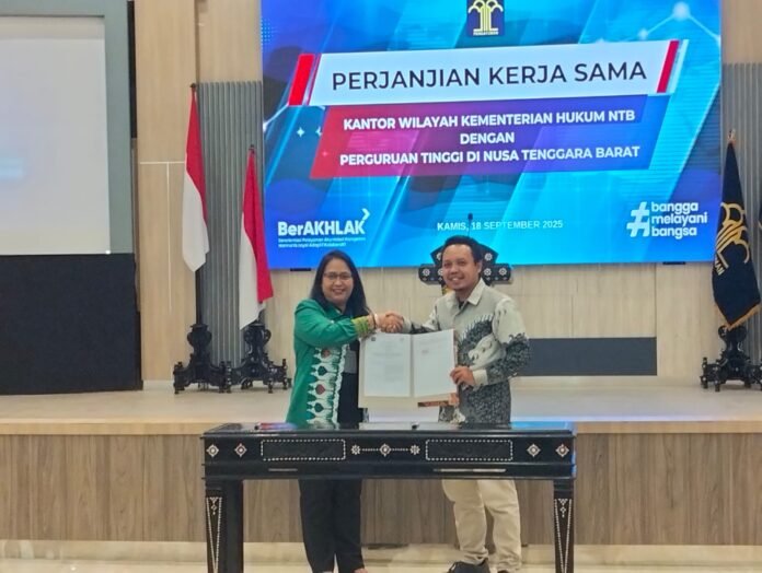 Universitas Bumigora Jalin Kerja Sama Strategis dengan Kanwil Kemenkum NTB