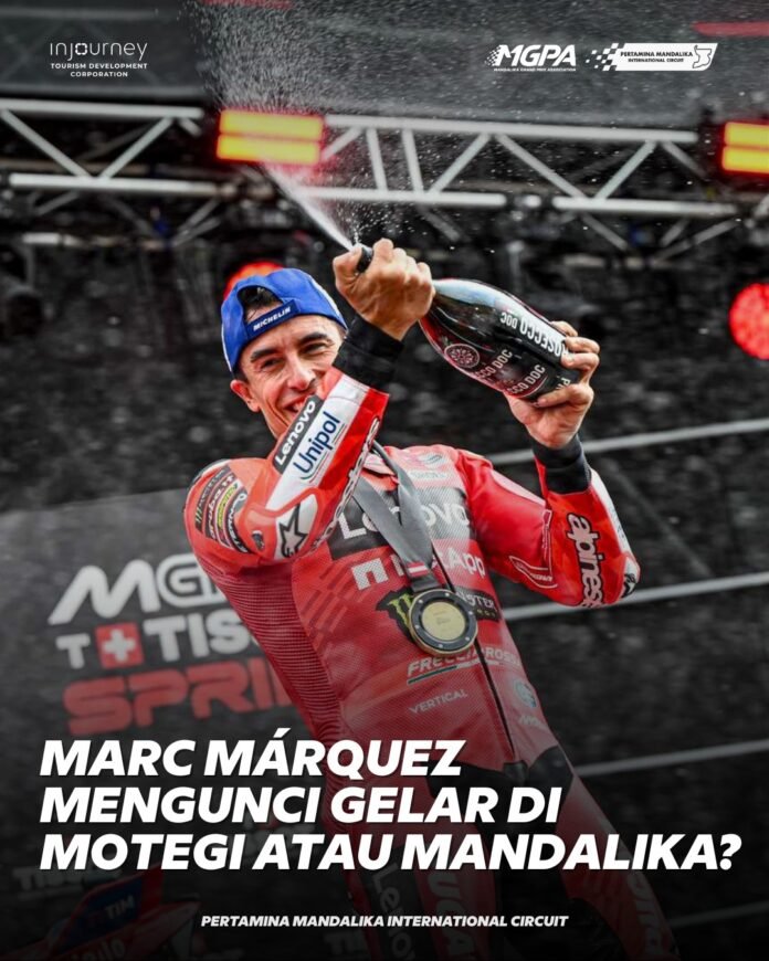 Marc Márquez Kunci Gelar Juara Dunia di Motegi atau Mandalika?, Simak Cara Berhitungnya.