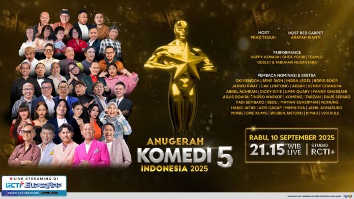 Malam Puncak ANUKOM 2025: Ajang Apresiasi Tertinggi untuk Insan Komedi Indonesia