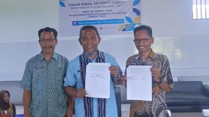 Dinas Perpustakaan dan Kearsipan Lotim perkuat layanan perpustakaan dengan teken MOU dengan sejumlah pihak.
