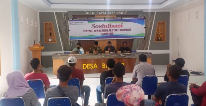 Peternak di Desa Banjar Antusias Ikuti Sosialisasi PHMS