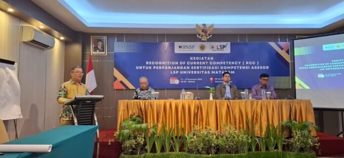 LSP Unram Gelar Kegiatan RCC bagi Asesor, Pastikan Kompetensi Tetap Terjaga