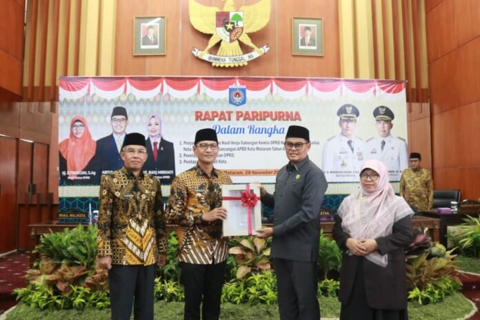 DPRD Setujui RAPBD Kota Mataram Tahun Anggaran 2026