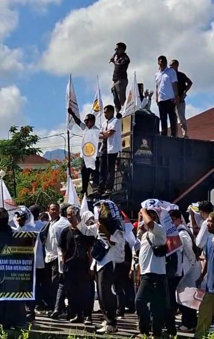 Tagih Formasi PPPK Paruh Waktu, Ratusan Tenaga Kontrak dan Honorer Turun Aksi