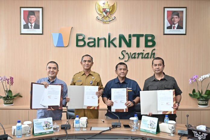 Dukung Koperasi Merah Putih, Bank NTB Syariah Jalin Kerja Sama dengan Diskop NTB, Bulog NTB, dan Rajawali Nusindo