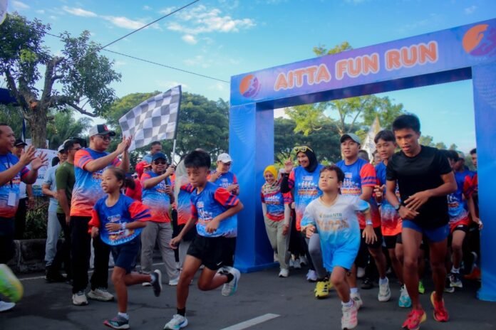 500 Pelari Ramaikan AITTA ‘’Fun Run’’, Desa Tempos Lobar Kembali Hidup