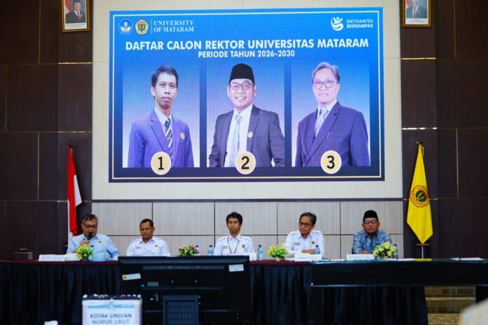 Senat Unram Tetapkan Nomor Urut Tiga Calon Rektor Unram