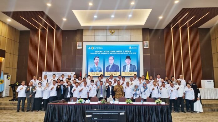 Tiga Orang Ditetapkan sebagai Calon Rektor Unram Periode 2026–2030