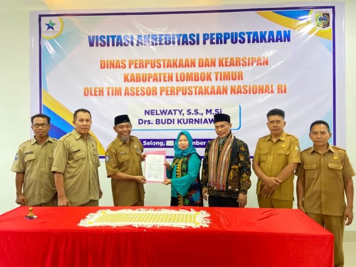 Perpustakaan Lotim Raih Akreditasi Unggul dari Perpustakaan Nasional