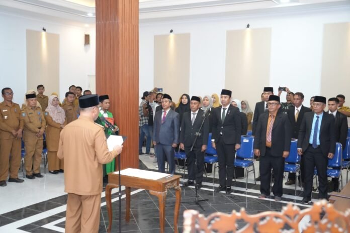 Wali Kota Bima Lantik Lima Kepala OPD Hasil Seleksi JPT