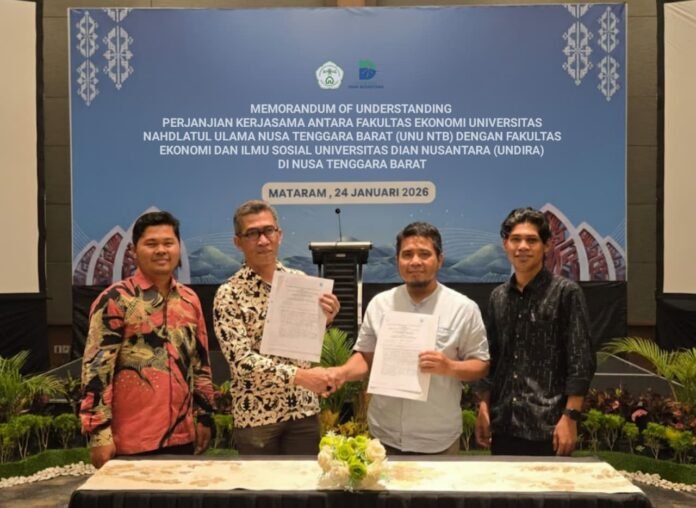 Dorong Pembangunan Berkelanjutan NTB, UNU-Undira Tekan MoU