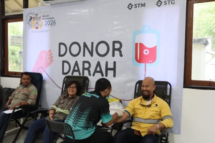 Peringati Bulan K3 Nasional, PT STM Gelar Donor Darah