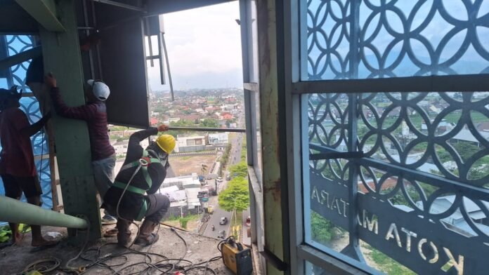 Tugu Mataram Metro Rusak Diterjang Angin, Dewan Nilai Penanganan Pemkot Cepat dan Tepat