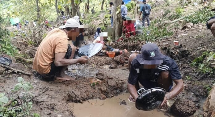 Aktivitas Penambangan Emas Tanpa Izin di Desa Serage Kembali Marak