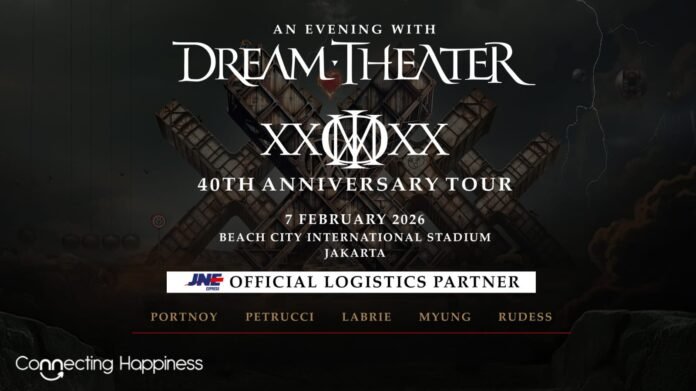 JNE Jadi Official Logistics Partner Konser Dream Theater 40th Anniversary Tour di Jakarta