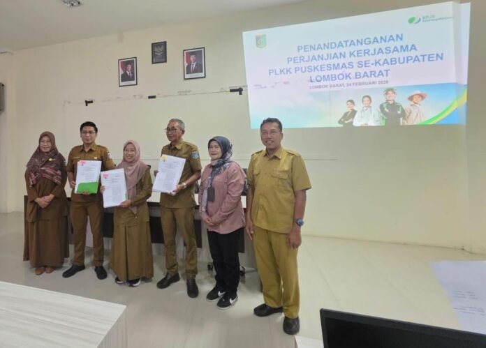 Perkuat Layanan Kecelakaan Kerja, BPJS Ketenagakerjaan NTB Gandeng Dinkes Lombok Barat dan 20 Puskesmas