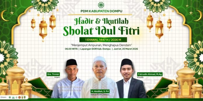 PD Muhammadiyah Gelar Salat Idul Fitri di GOR Dompu