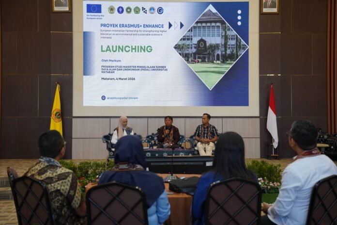 Unram Resmi Luncurkan Proyek Erasmus+ ENHANCE, Penguatan Pendidikan Tinggi untuk Lingkungan dan Keberlanjutan