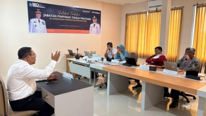 114 ASN Ikuti Tes Wawancara Seleksi Jabatan Eselon II Lingkup Pemprov NTB