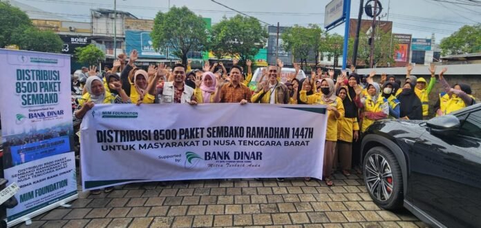 Bank Dinar dan MIM Foundation Salurkan 9.000 Paket Sembako Ramadan 1447/2026