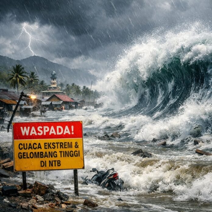 BMKG Peringatkan Potensi Cuaca Ekstrem dan GelombangTinggi hingga 8 Maret