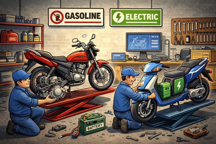 Percepat Transisi Kendaraan Konvensional, Brida NTB Dorong Peningkatan Grade Bengkel Konversi