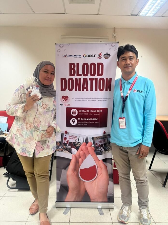 Astra Motor NTB Gelar Aksi Donor Darah, Setetes Darah Kita Nyawa bagi Sesama