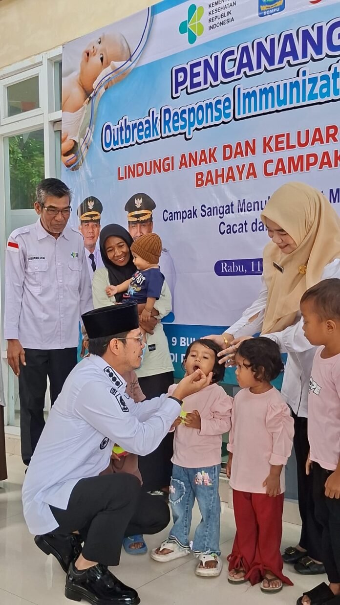 Bupati Canangkan Imunisasi Campak
