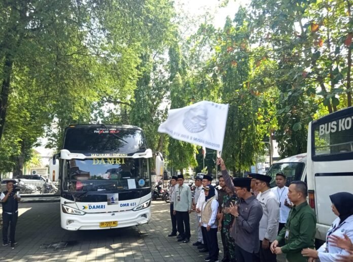 Pemkot Mataram Berangkatkan 252 Peserta Mudik Gratis Harum 2026, Siapkan Penambahan Armada Tahun Depan