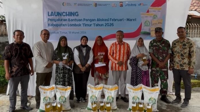 Bantuan Pangan Bulog Lotim Melonjak 96 Persen, 258.000 KPM Terima Beras dan Minyak Goreng