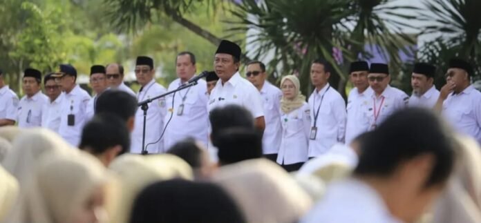 Hari Pertama Kerja Pasca-Lebaran, Bupati Amar: Semangat Ramadan Harusnya Tingkatkan Etos Kerja