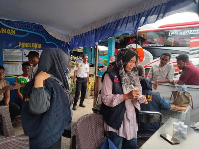Arus Balik Lebaran, 17 Sopir Bus Tes Urine