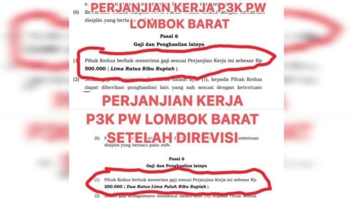 Gaji Guru PPPK Paruh Waktu di Lobar hanya Rp250 Ribu Sebulan