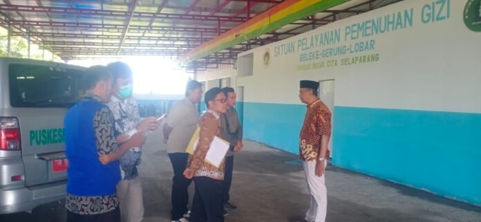 Tim satgas MBG Lobar turun ke SPPG yang di-suspend untuk meminta segera melakukan perbaikan.