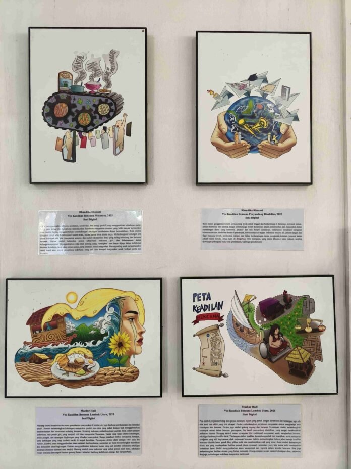 Dinas Perpustakaan dan Kearsipan NTB Dukung Terwujudnya Keadilan Bencana Lewat Pameran Seni Inklusif