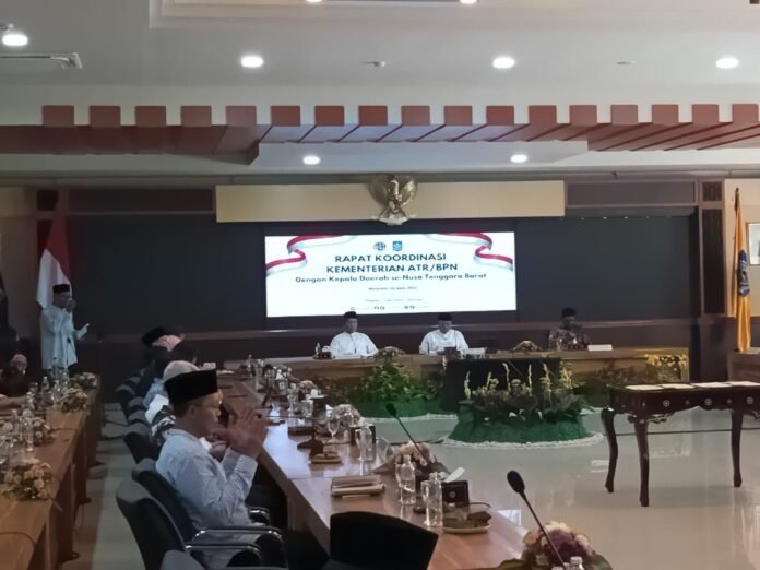 Rakor Bersama Menteri ATR/BPN, Gubernur NTB Sebut Tata Ruang Jadi Muara Berbagai Kebijakan