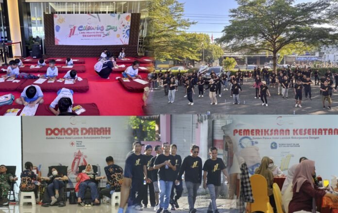 Semarak “Road to 11th Anniversary”, Golden Palace Hotel Lombok Hadirkan Beragam Kegiatan Positif