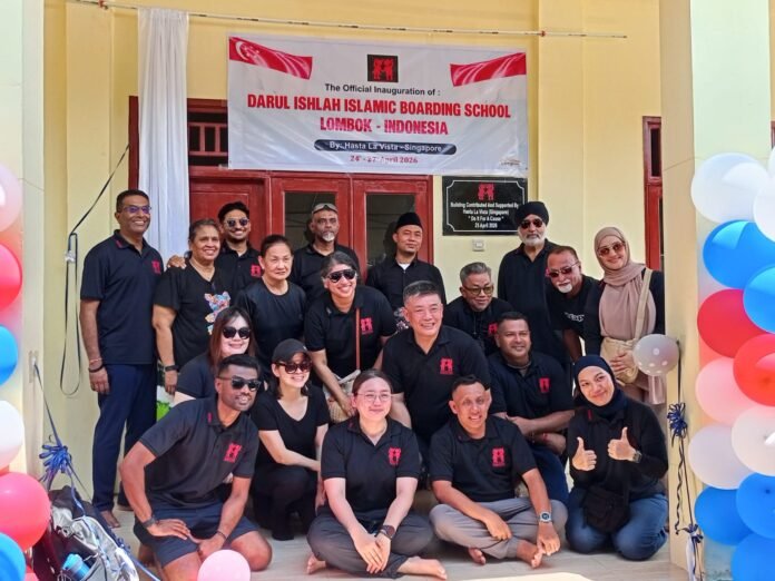 Komunitas Hasta La Vista Singapura Bantu Bangun Gedung Baru Ponpes Tahfidzul Qur'an Darul Islah di Gunung Sari