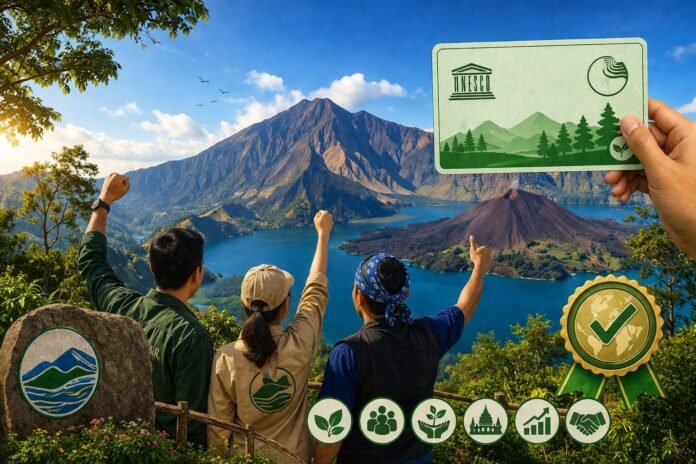 Pemprov NTB: Green Card Kedua Tegaskan Kelas Dunia Geopark Rinjani