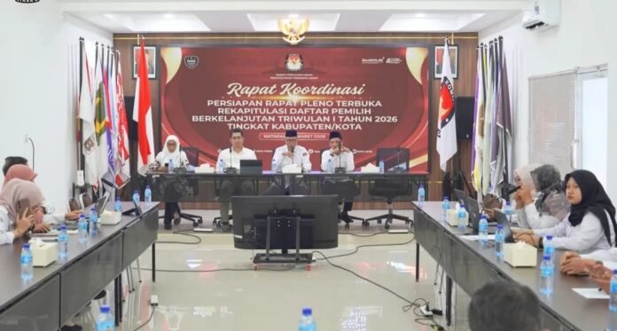 KPU NTB Samakan Persepsi Standarisasi Pemutakhiran Data Pemilih Berkelanjutan