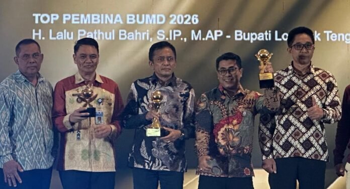 TOP BUMD Award 2026, Bupati Loteng Raih Prediket Pembina BUMD Terbaik