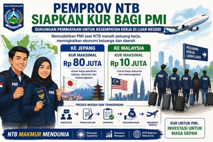 Cegah PMI Terlilit Utang, NTB Siapkan KUR Rp80 Juta ke Jepang dan Malaysia Rp10 Juta