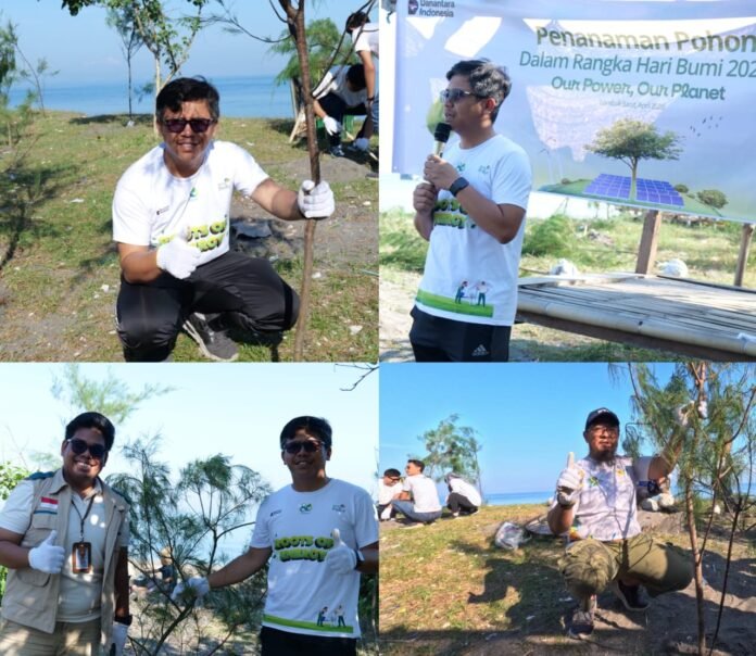 Peringati Hari Bumi 2026, PLN Indonesia Power UBP Jeranjang Tanam 500 Pohon dan Hemat Energi