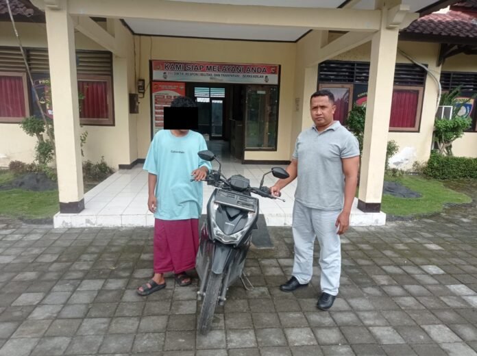 Diduga Nekat Curi Motor Tetangga, Pemuda di Kuripan Utara Diamankan Polisi