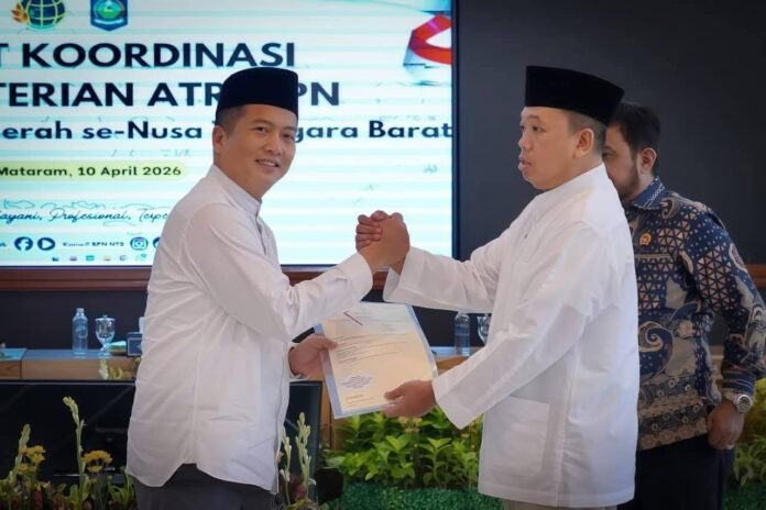 Pengamanan Aset Daerah, Pemprov NTB dan Kementerian ATR/BPN Tanda Tangani MoU