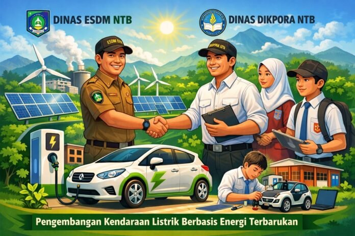 Dukung Pengembangan Kendaraan Listrik, Dinas ESDM akan Kerja Sama dengan Dikpora Manfaatkan Energi Terbarukan